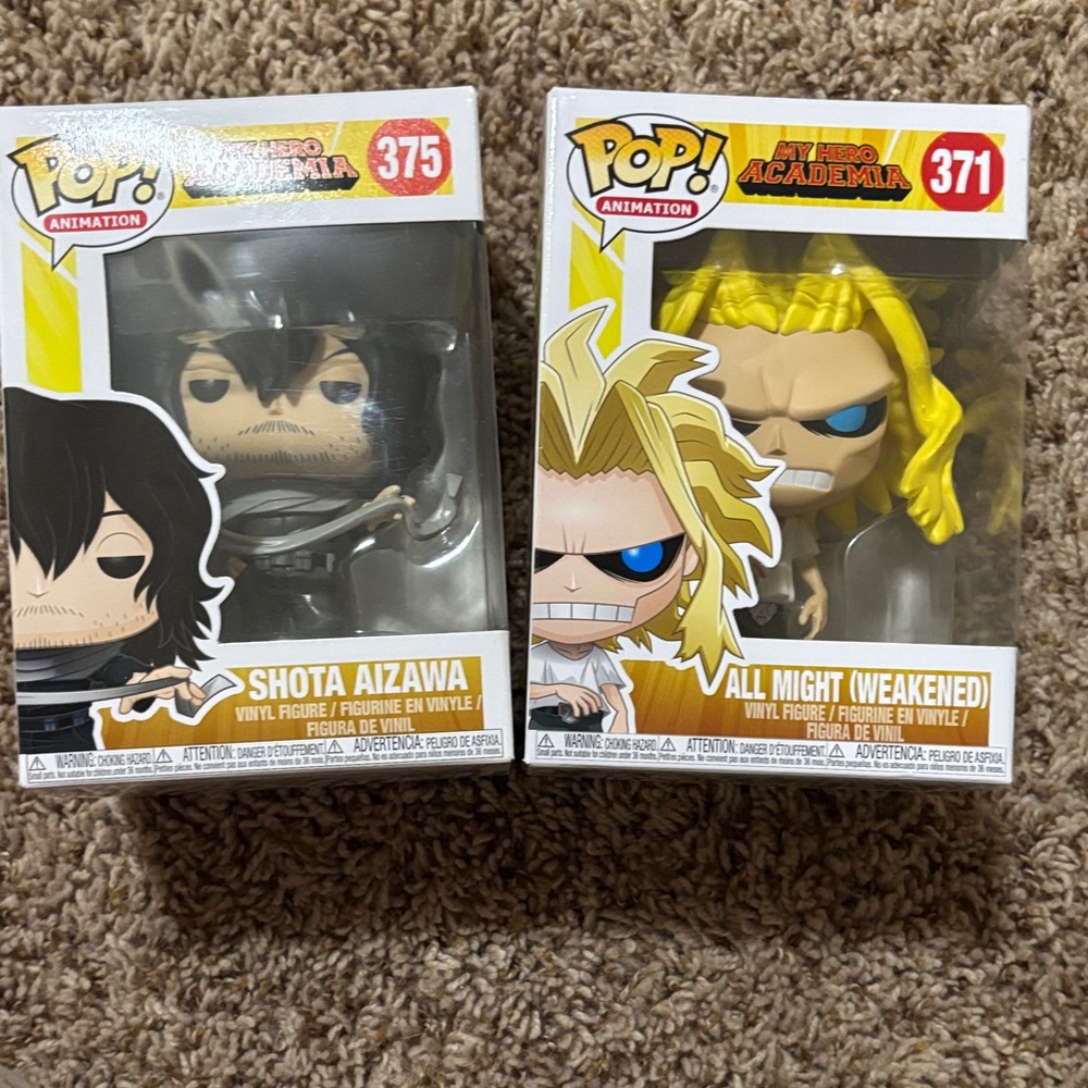 Funko My Hero Academia Action Figures - Shota Aizawa and All Might (Weakened)
